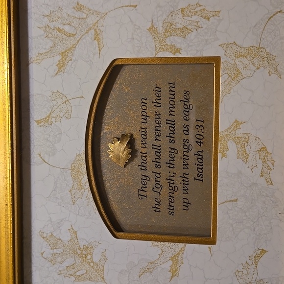 Isaiah 40:31 Gold Frame - Picture 2 of 14